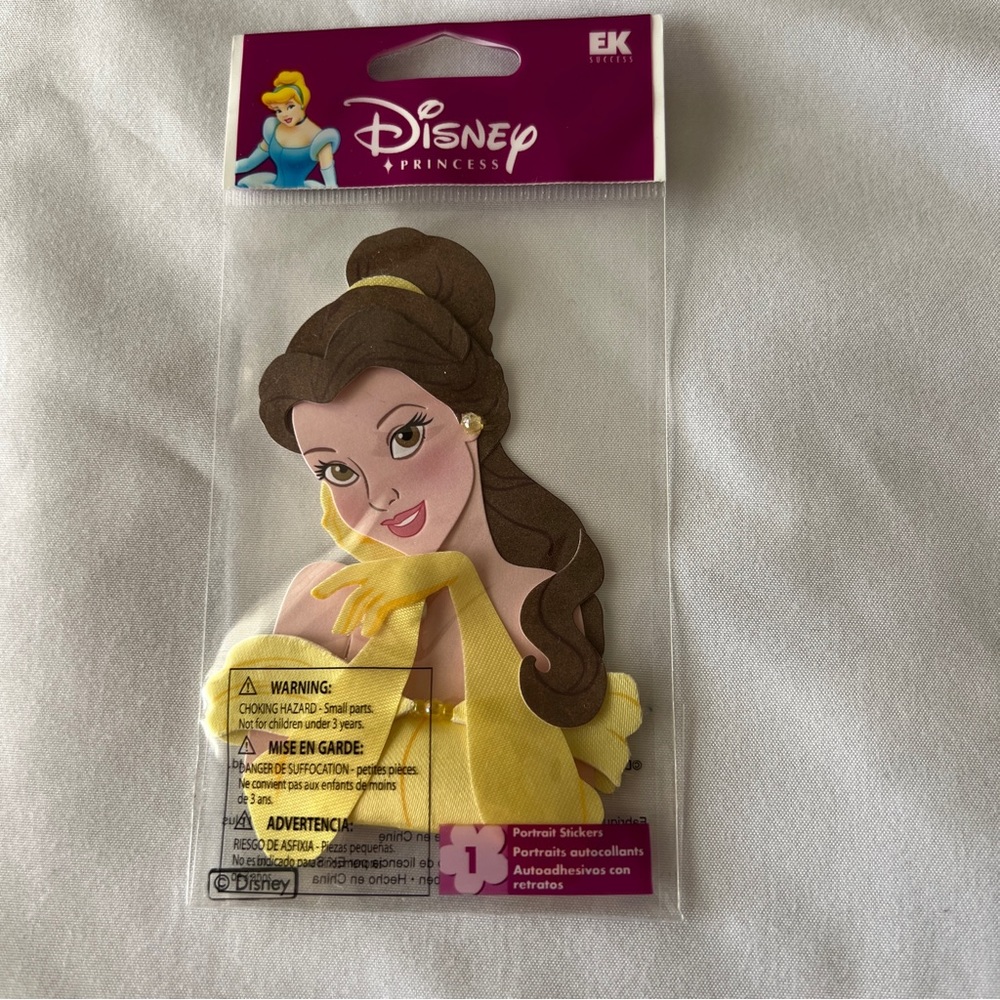 NWT EK Success Jolee’s Disney Belle Beauty and the Beast Dimensional Sticker